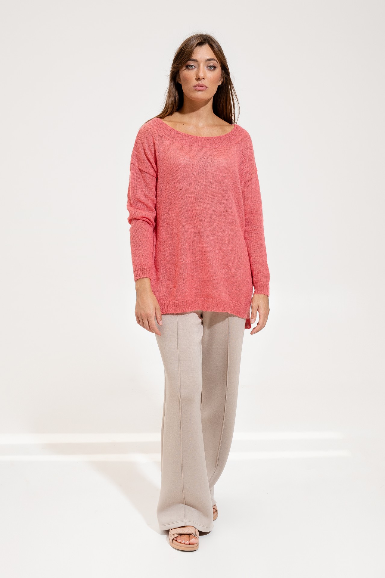 Oversize Mohair Coral